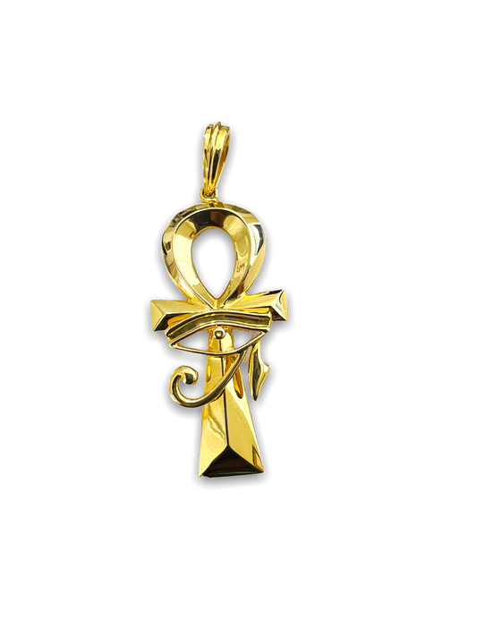 10k Gold Ankh Cross Pendant