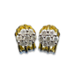 10k Gold 0.50ct Flower Diamond Earrings