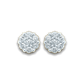10k Gold 0.50ct Flower Diamond Earrings
